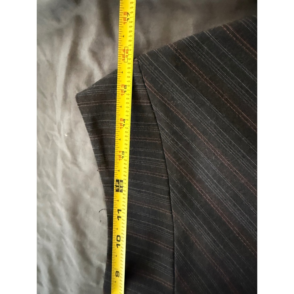 Antonio Melani Grey Pinstripe A-Line Knee Length Career Skirt Womens 8 - Picture 4 of 5